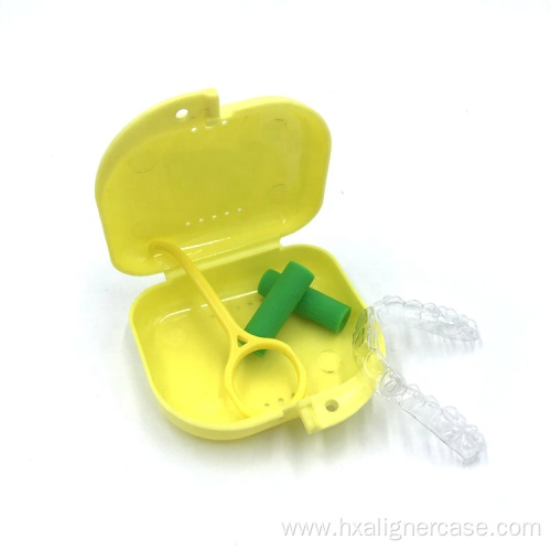 dentist false tooth cover braces aligner dental case